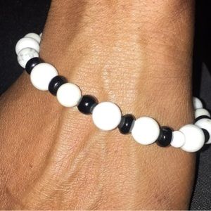 Mens Stretchy Beaded Bracelet